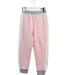A Pink Sweatpants from Calvin Klein in size 6T for girl. (Front View)