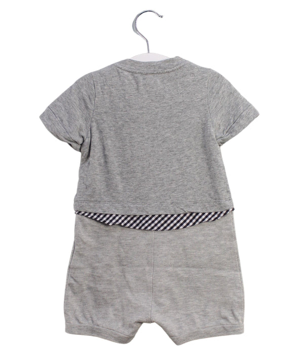 A Grey Short Sleeve Rompers from Nicholas & Bears in size 3-6M for boy. (Back View)