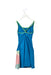 A Blue Sleeveless Dresses from Zolima in size 4T for girl. (Back View)