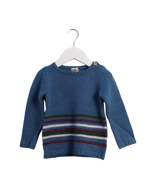 A Blue Knit Sweaters from Bonton in size 2T for boy. (Front View)