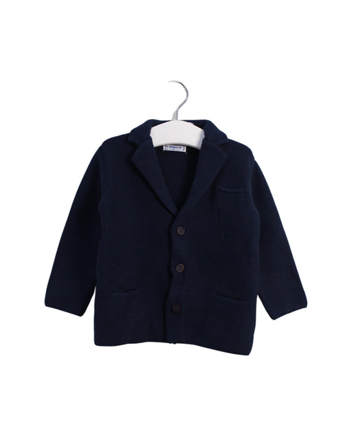 A Navy Blazers from Mayoral in size 6-12M for boy. (Front View)