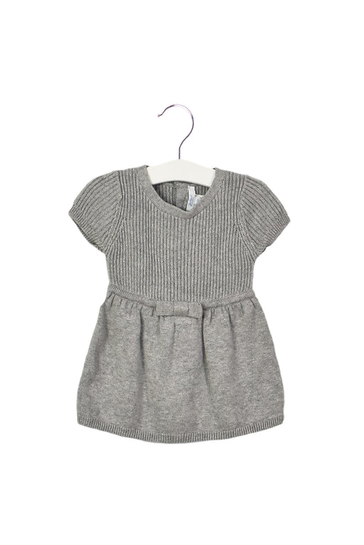 A Grey Sweater Dresses from Jacadi in size 3-6M for girl. (Front View)