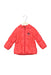A Orange Puffer/Quilted Jackets from Double B Mikihouse in size 2T for girl. (Front View)