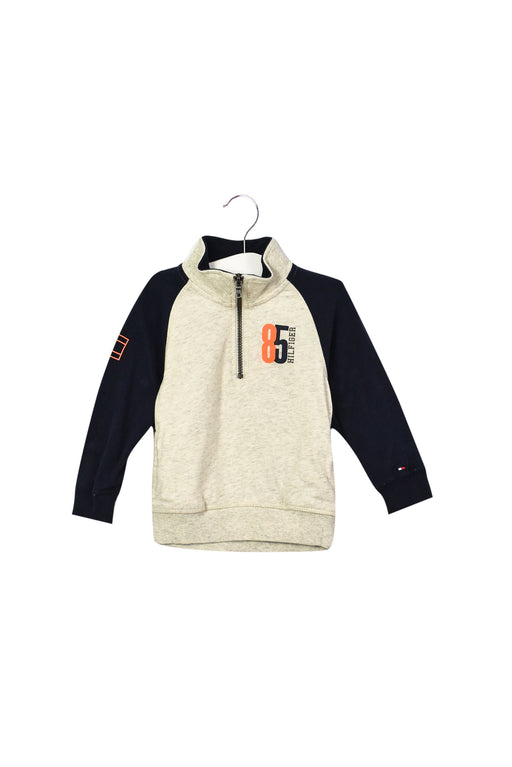 A Mulicolour Zippered Sweatshirts from Tommy Hilfiger in size 12-18M for boy. (Front View)