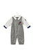 A Grey Long Sleeve Jumpsuits from Chickeeduck in size 12-18M for boy. (Front View)