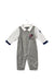 A Grey Long Sleeve Jumpsuits from Chickeeduck in size 12-18M for boy. (Front View)