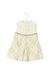 A White Sleeveless Dresses from Burberry in size 6-12M for girl. (Front View)