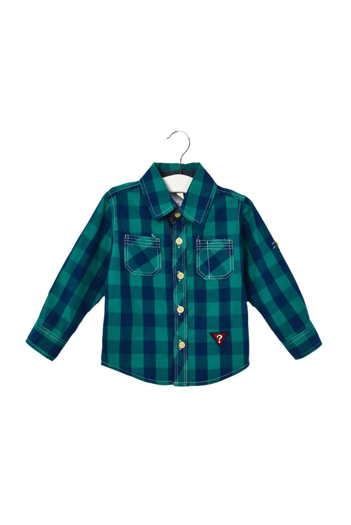 A Blue Shirts from Guess in size 12-18M for boy. (Front View)