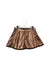 A Gold Short Skirts from IKKS in size 5T for girl. (Front View)