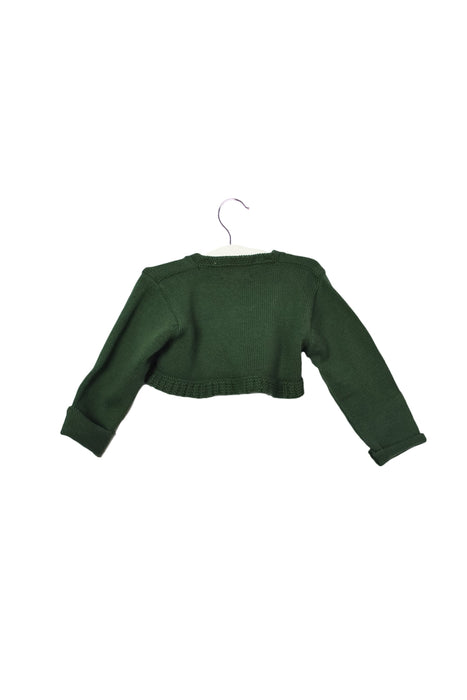 A Green Cardigans from Neck & Neck in size 12-18M for girl. (Back View)