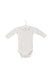 A White Long Sleeve Bodysuits from Jacadi in size 0-3M for girl. (Front View)