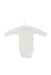 A White Long Sleeve Bodysuits from Jacadi in size 0-3M for girl. (Back View)