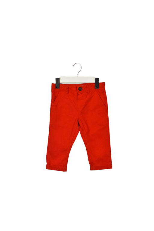 A Red Casual Pants from Bout'Chou in size 6-12M for boy. (Front View)