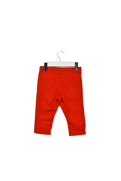 A Red Casual Pants from Bout'Chou in size 6-12M for boy. (Back View)