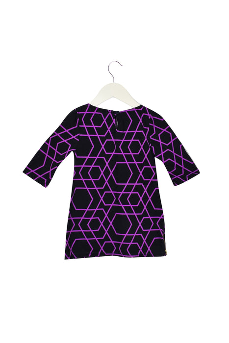 A Black Long Sleeve Dresses from Crewcuts in size 2T for girl. (Back View)