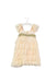 A Beige Short Sleeve Dresses from ZAZBaby in size 6-12M for girl. (Front View)