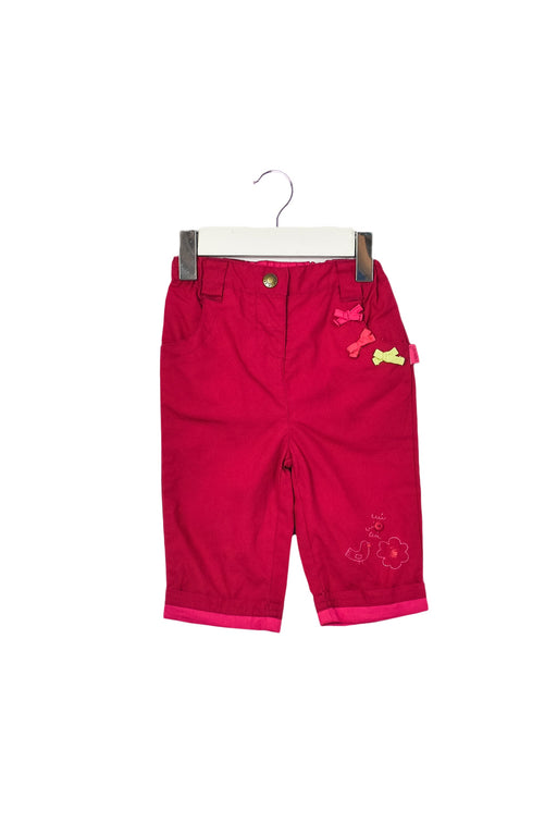 A Pink Casual Pants from Cadet Rousselle in size 3-6M for girl. (Front View)