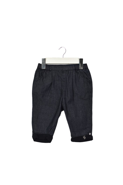 A Navy Casual Pants from Cyrillus in size 3-6M for boy. (Front View)
