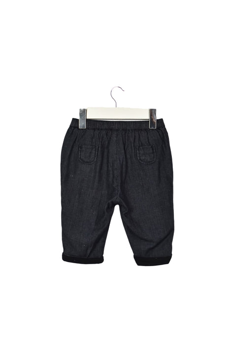 A Navy Casual Pants from Cyrillus in size 3-6M for boy. (Back View)