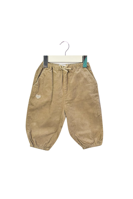 A Brown Casual Pants from null in size 6-12M for girl. (Front View)