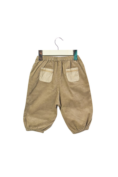 A Brown Casual Pants from null in size 6-12M for girl. (Back View)