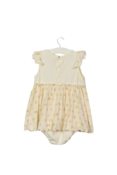 A White Short Sleeves Dresses from Little Marc Jacobs in size 6-12M for girl. (Back View)