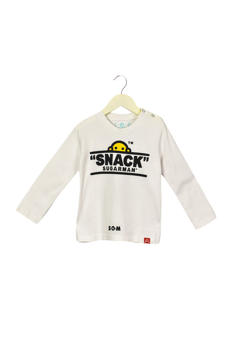 A White Long Sleeve Tops from Sugarman in size 5T for girl. (Front View)