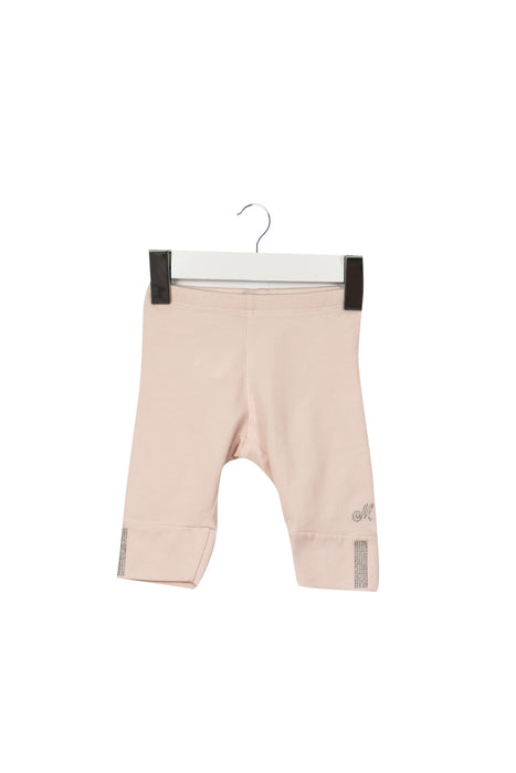 A Pink Leggings from Monnalisa in size 3-6M for girl. (Front View)