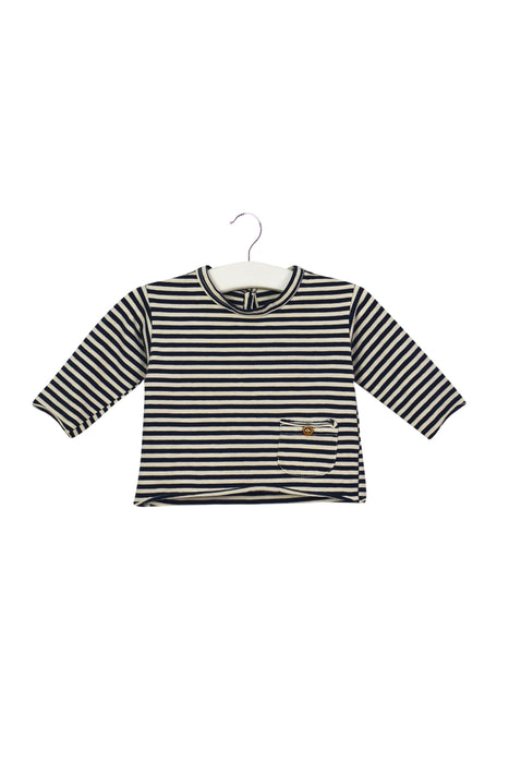 A Blue Long Sleeve Tops from Babe & Tess in size 0-3M for boy. (Front View)