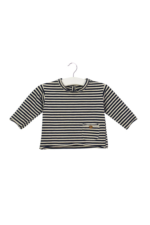 A Blue Long Sleeve Tops from Babe & Tess in size 0-3M for boy. (Front View)