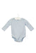 A Blue Long Sleeve Bodysuits from Ralph Lauren in size 0-3M for girl. (Front View)