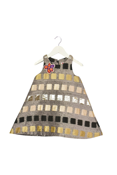 A Grey Sleeveless Dresses from Lovie by Mary J in size 12-18M for girl. (Front View)