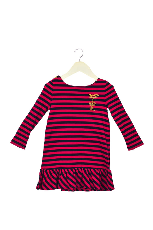 A Purple Long Sleeve Dresses from Ralph Lauren in size 18-24M for girl. (Front View)
