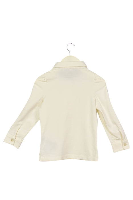 A White Long Sleeve Polos from Nicholas & Bears in size 3T for girl. (Back View)