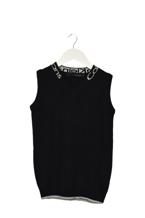 A Black Knit Sweaters from Calvin Klein in size 8Y for boy. (Front View)