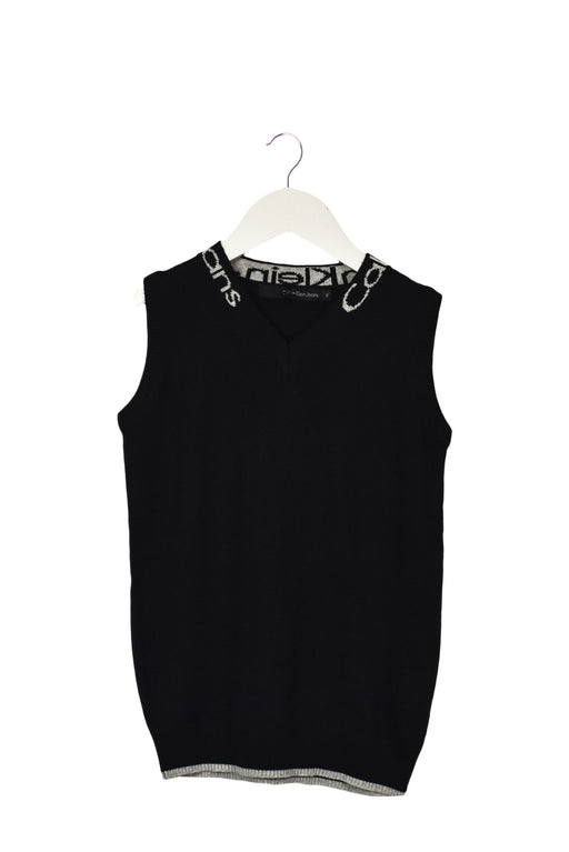 A Black Knit Sweaters from Calvin Klein in size 8Y for boy. (Front View)