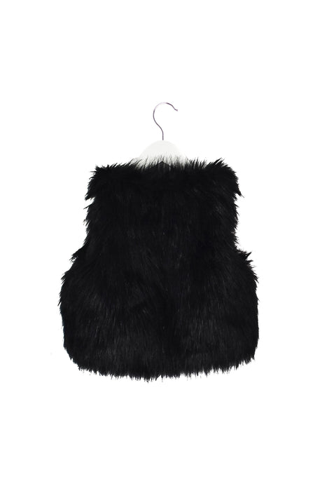 A Black Vests from Seed in size  for girl. (Back View)