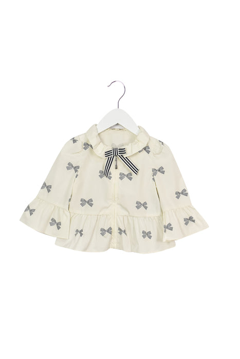 A White Lightweight Jackets from Nicholas & Bears in size 2T for girl. (Front View)