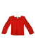 A Red Cardigans from Petit Bateau in size 6-12M for girl. (Front View)