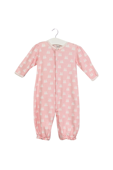 A Pink Long Sleeve Jumpsuits from Kissy Kissy in size 3-6M for girl. (Front View)