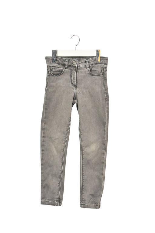A Grey Jeans from Jacadi in size 4T for girl. (Front View)