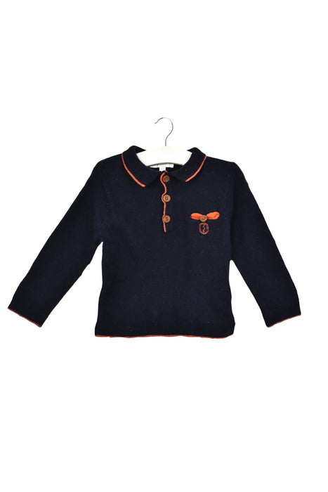 A Navy Knit Sweaters from Jacadi in size 12-18M for boy. (Front View)