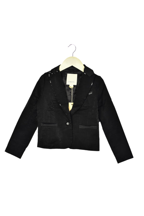A Black Blazers from Diesel in size 4T for girl. (Front View)