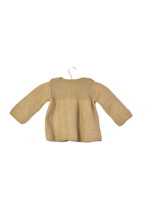 A Brown Knit Sweaters from Bonpoint in size 3-6M for girl. (Back View)