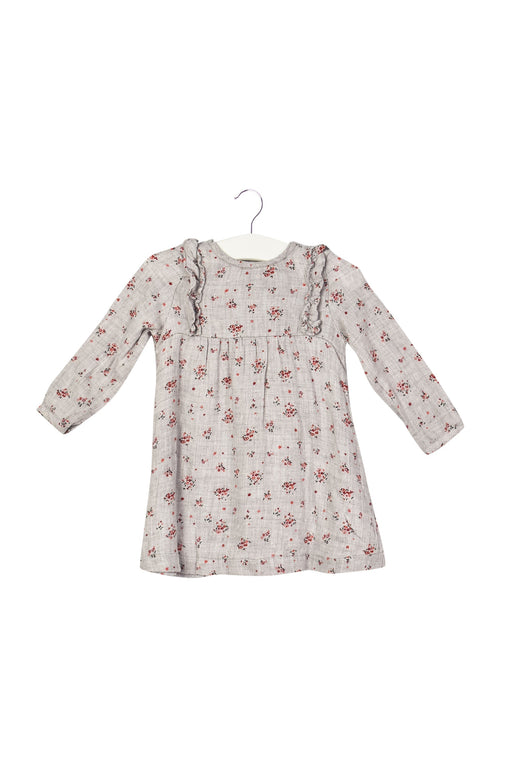 A Grey Long Sleeve Dresses from Tartine et Chocolat in size 6-12M for girl. (Front View)