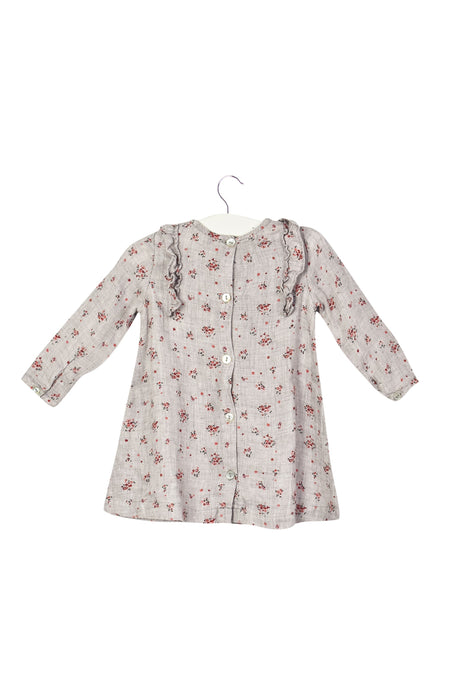 A Grey Long Sleeve Dresses from Tartine et Chocolat in size 6-12M for girl. (Back View)