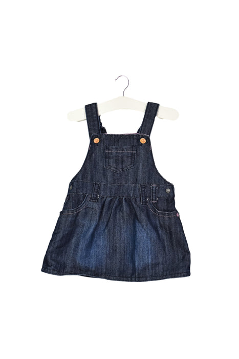 A Navy Overall Dresses from null in size 3-6M for girl. (Front View)