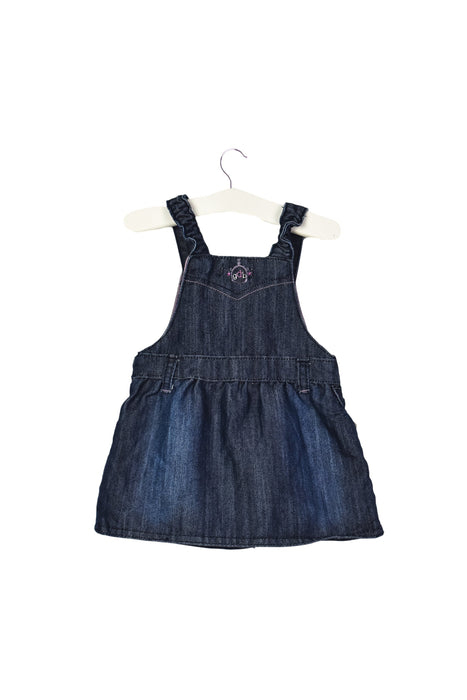 A Navy Overall Dresses from null in size 3-6M for girl. (Back View)
