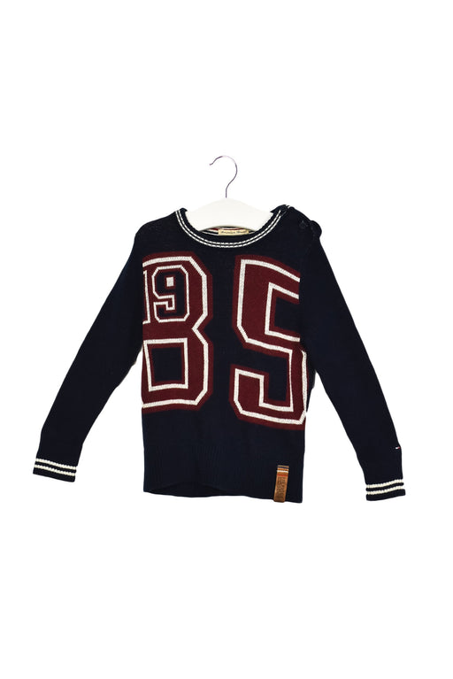 A Navy Knit Sweaters from Tommy Hilfiger in size  for boy. (Front View)