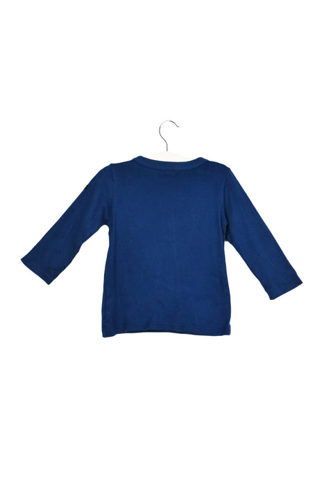 A Blue Long Sleeve Tops from Miki House in size 12-18M for boy. (Back View)
